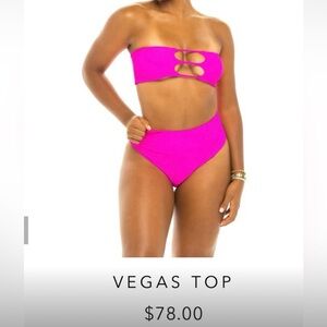 JMP the Label Pink Bathing Suit - Vegas Top